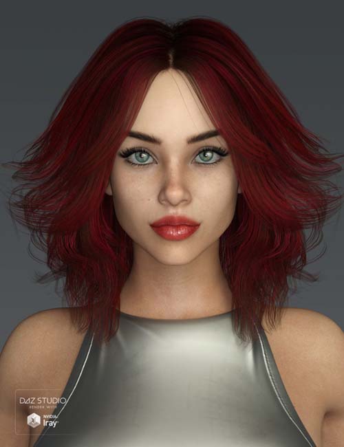 Riona Hair for Genesis 3 and 8 Female(s)