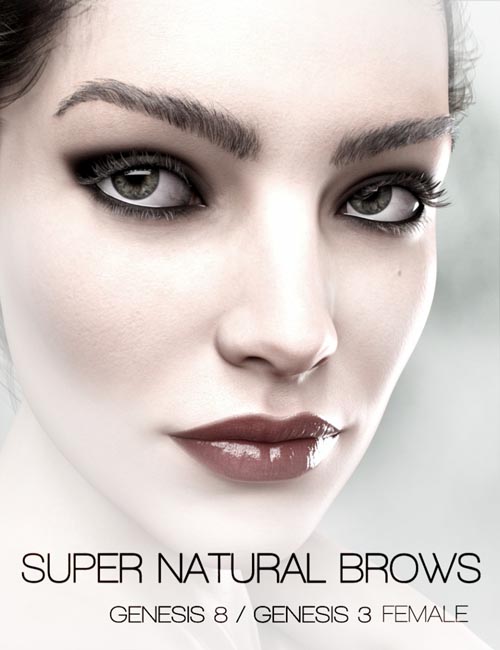 Super Natural Brows Merchant Resource for Genesis 8 and 3 Female
