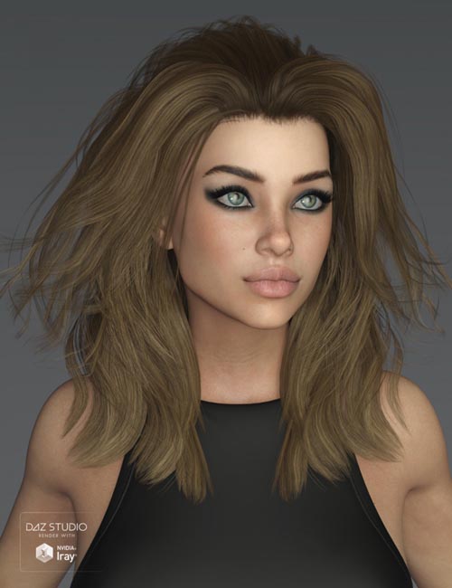 Kim Hair for Genesis 3 and 8 Female(s)