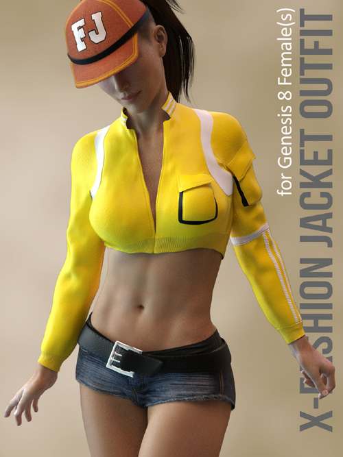 X-The Fashion Jacket Outfit for Genesis 8 Females