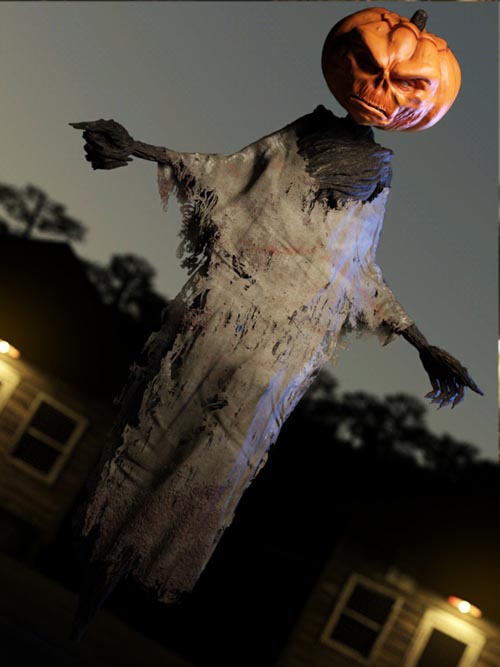 Mean Mr Pumpkin Head for Genesis 8 Male