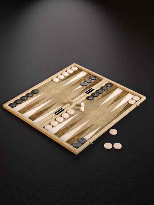 Checkers and Backgammon Games