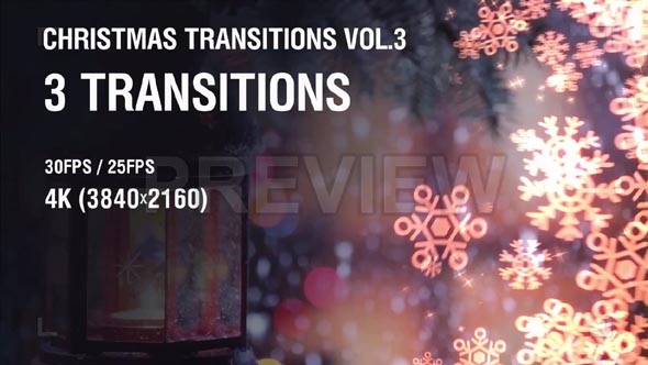 Christmas Snowflakes Transitions vol.3