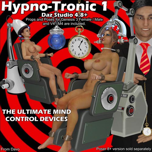 "Hypno-Tronic" Mind Control Devices For Daz Studio 4.8+