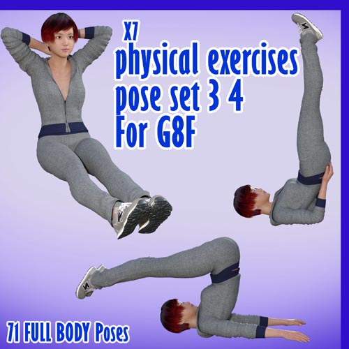 X7 physical exercises poses set 3 4 for G8F