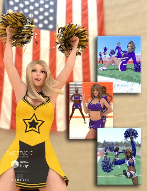 Cheer Fantasy Cheerleader Poses Bundle