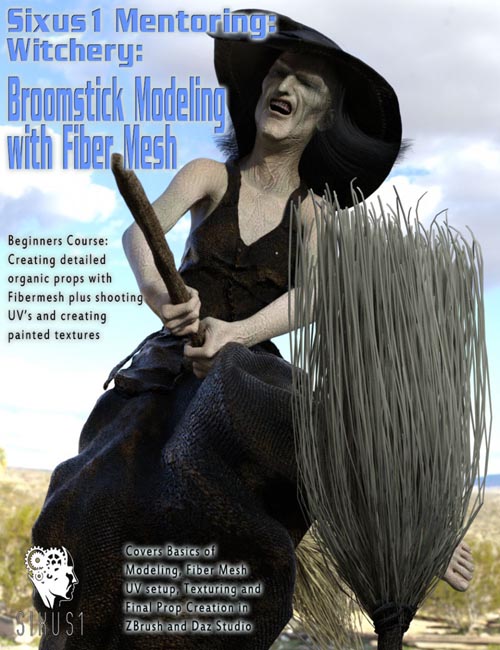 Sixus1 Mentoring - Witchery Pt3: Broomstick Prop Modeling Case Study