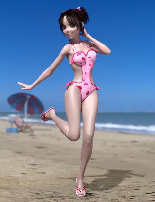 Frilly Swimsuit for Genesis 8 Female(s)