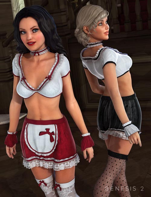 Sexy Maid Outfit Textures