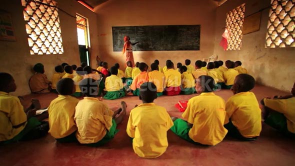 Kenya Classroom Filled with Students 2