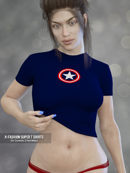 X-Fashion Super T Shirts for Genesis 3 Females