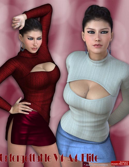 Unforgettable Outfit (conv from V4) for Genesis 8 Female(s)