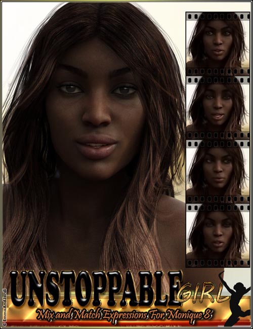 Unstoppable Girl Mix And Match Expressions For Monique 8 And Genesis 8 Female(s)
