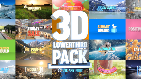 3D Lowerthird Title Pack