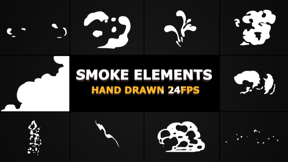 Cartoon Smoke Elements And Transitions