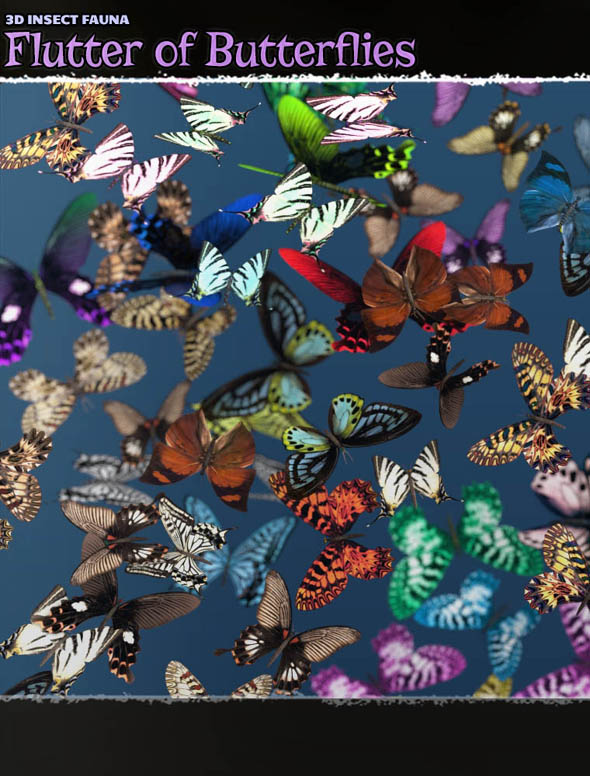 3D Insect Fauna: Flutter of Butterflies