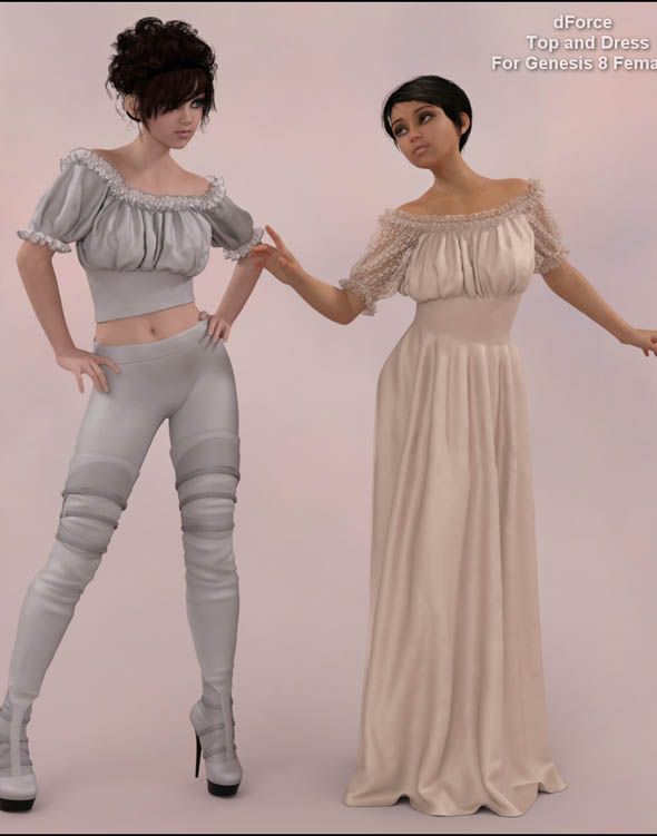 dForce - Wench Top and Dress for G8F