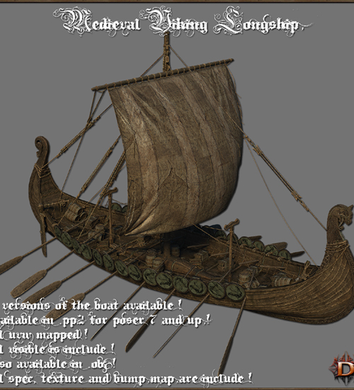 Medieval Viking Longship