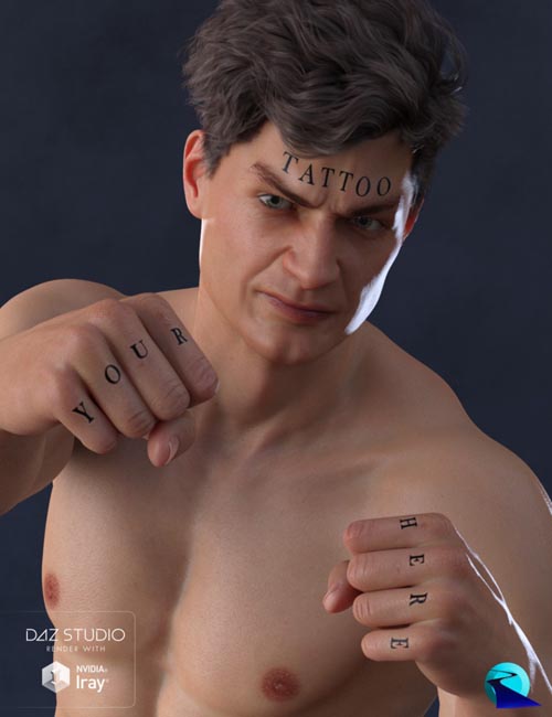 Word Tattoo for Genesis 3 and 8 Male
