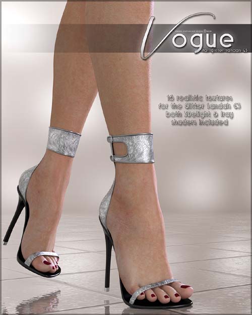 Vogue for Glitter Sandals