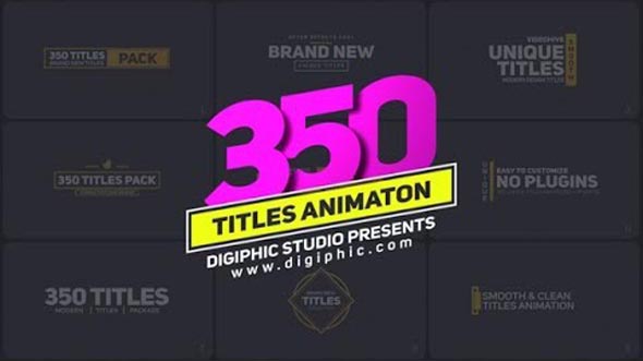 350 Titles Animation Pack