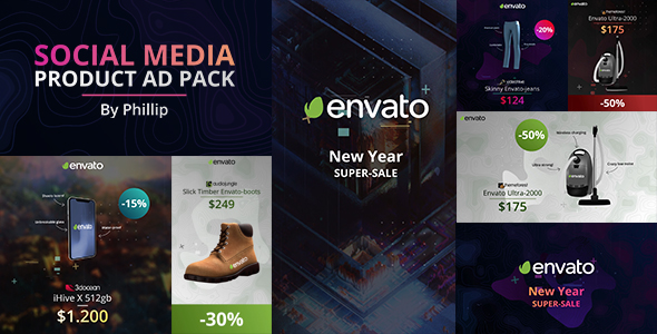 Social media product ad pack