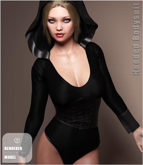 Hooded Bodysuit for Genesis 8 Female