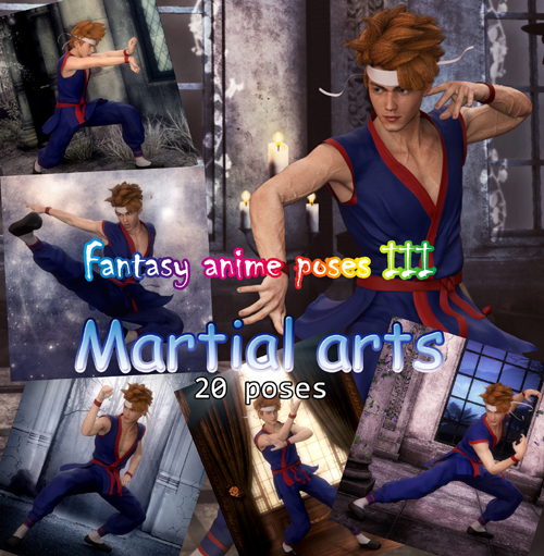 Fantasy Anime Poses III _ Martial arts_ for G3