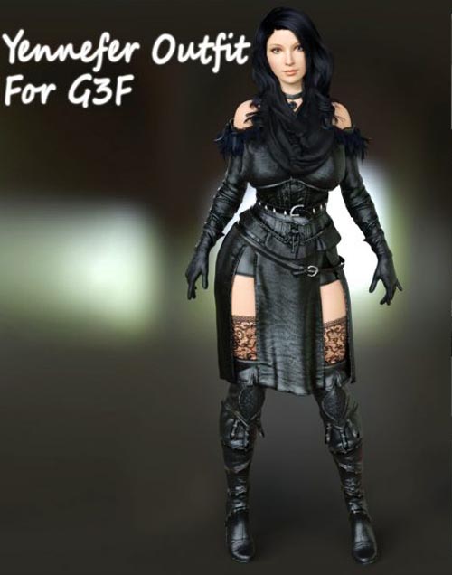 Yennefer Outfit For G3F.