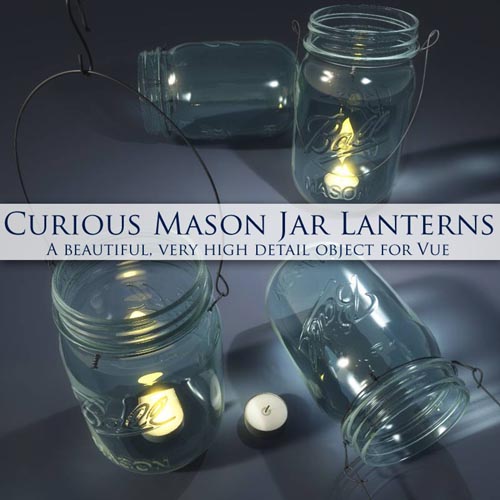 Curious Mason Jar Lantern for Vue