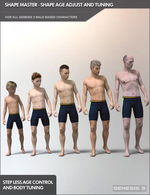 Easy Shape Master - Age Control and Body Tuning for Genesis 3 Male