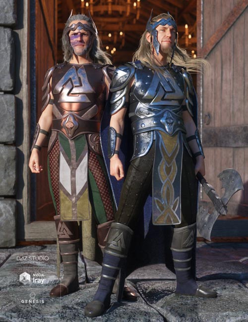 dForce Warrior King Outfit Textures