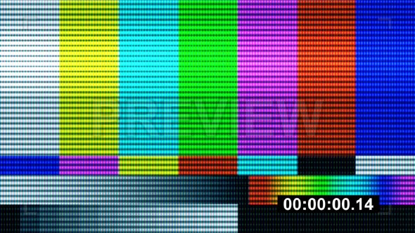 TV Test Pattern Countdown