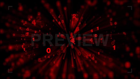 Red Numbers Animated Background