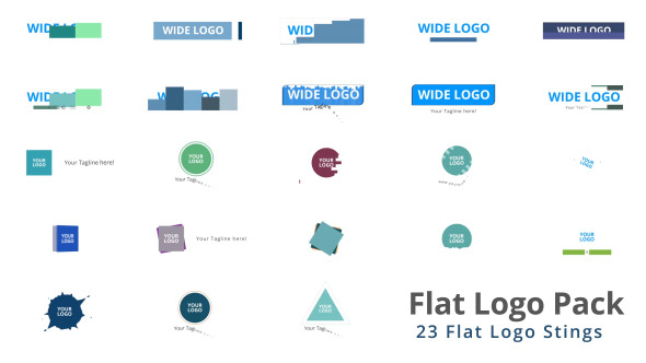  Flat Logo Pack 