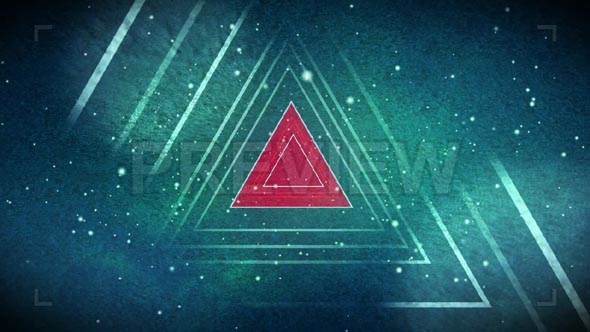 Red Triangle Icon In Space