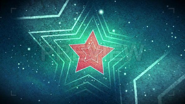 Red Star Icon In Space
