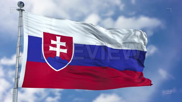 Slovakia Flag Animation