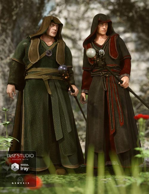 Fantasy Friar Outfit Textures
