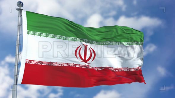 Iran Flag Animation