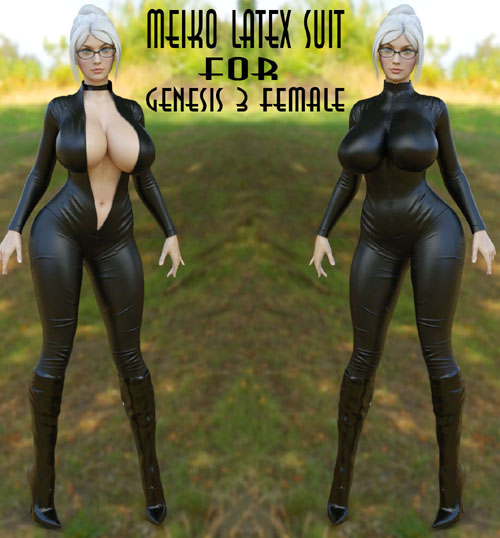 Meiko Latex Suit for Genesis 3 Female