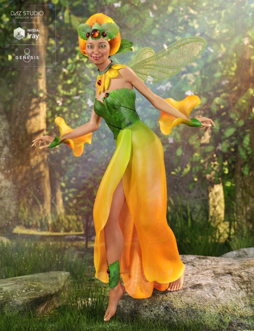 dForce Morning Bloom Outfit for Genesis 8 Female(s)