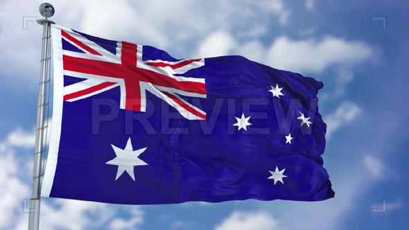 Australia Flag Animation