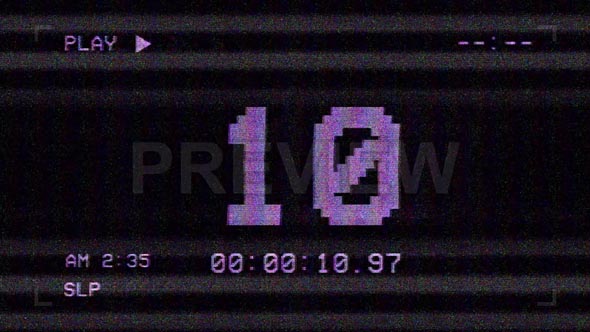 VHS Screen Countdown