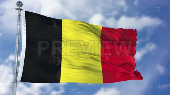 Belgium Flag Animation