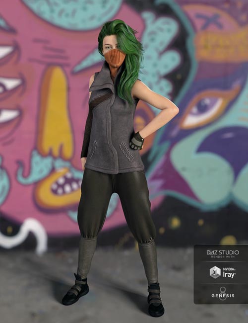 Fearless Action Outfit for Genesis 8 Female(s)