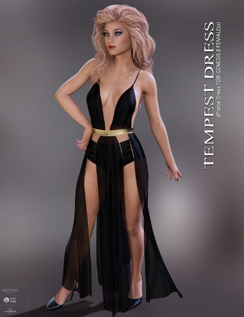 dForce Tempest Dress for Genesis 8 Females