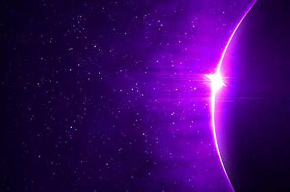 Purple Eclipse Background