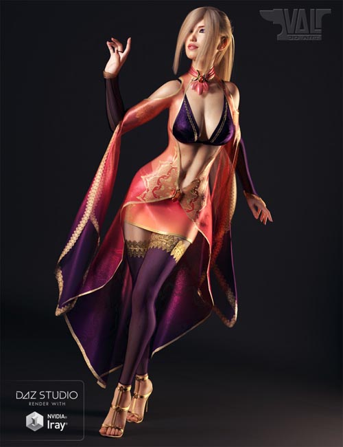 dForce Twilight Sorceress Outfit for Genesis 8 Female(s)