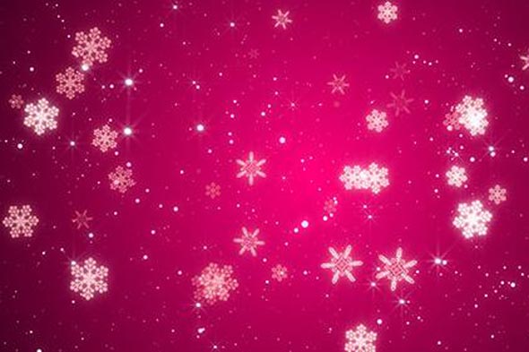 Pink Snowflakes Background